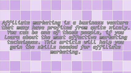 Improve Your Business With This Great Affiliate Marketing Advice!