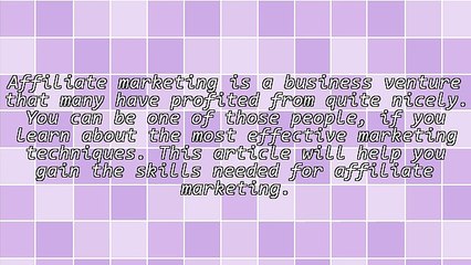 Improve Your Business With This Great Affiliate Marketing Advice!