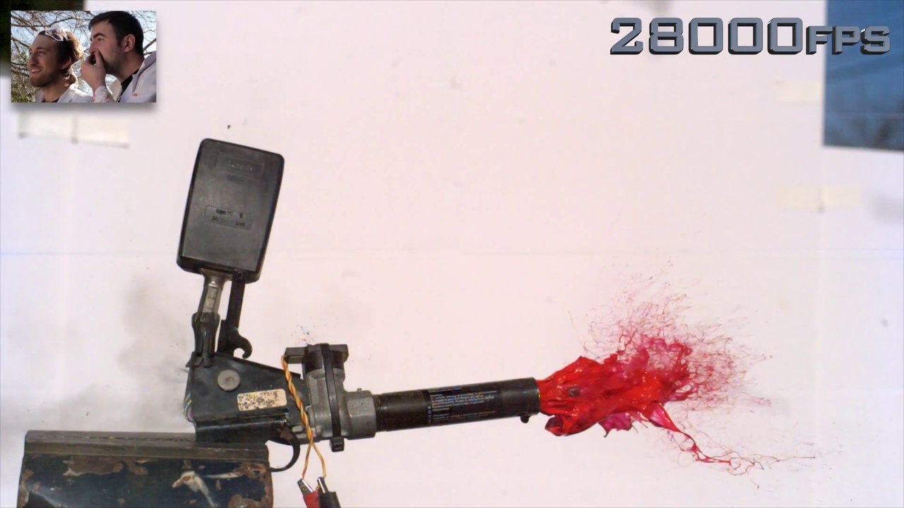 Système de ceinture de sécurité en slowmotion