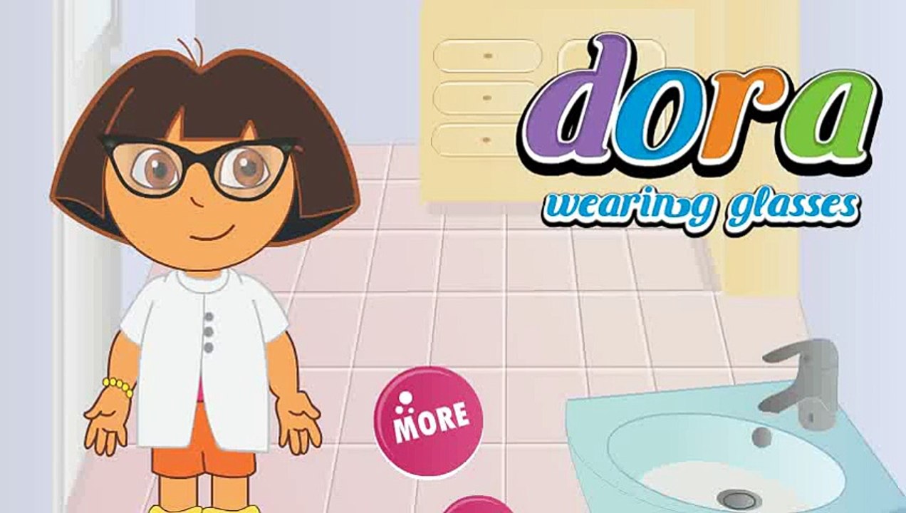《〒》♣ Dora wearing glasses - Dora feel vision blurred_ she had to wear glasses