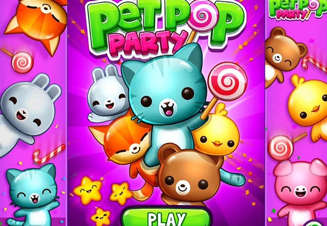 Pet pop party game - Fun match 3 game with cute animals theme - part 1