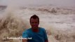 Hurricane Ike!  Insane surf prior to landfall - Galveston