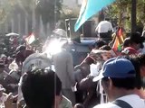 Protesta trabajadores bolivianos en Buenos Aires