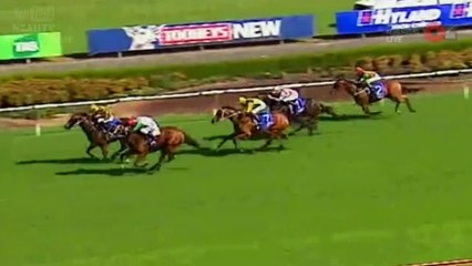 Un jockey perd son pantalon en pleine course