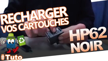 Comment recharger une cartouche HP 62 noire