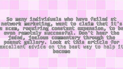 How As A Successful Network Marketer