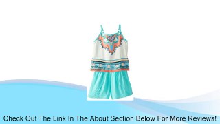 My Michelle Big Girls' Romper with Tulip Short and Ethnic Print Top and Tassels Review