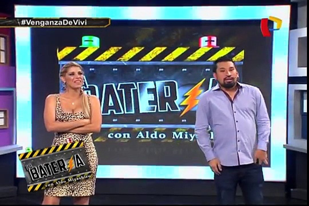 La Batería: Viviana Rivasplata sufrió espantosa broma en pleno programa (1/2)