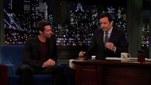 Jimmy Fallon and Hugh Jackman Arm Wrestle (Late Night with Jimmy Fallon)