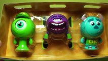 Monster University 3 Roll A Scare Figures, Mike, Art, Sully Pop Up and Scare Boo