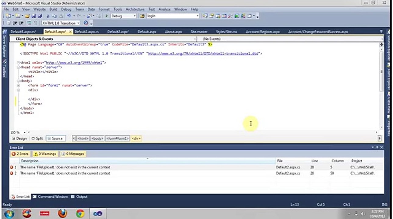 File Uploading and save it in a folder in ASP.NET using C#