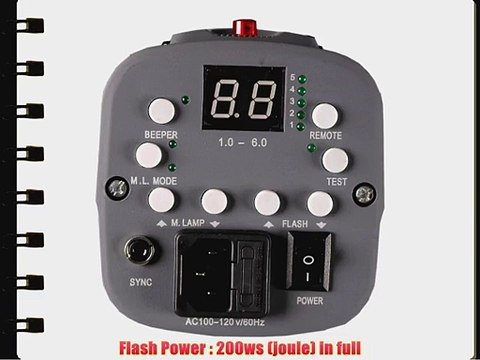 Square Perfect 200W/S SP200 Strobe / Flash Head Photography Studio Lighting