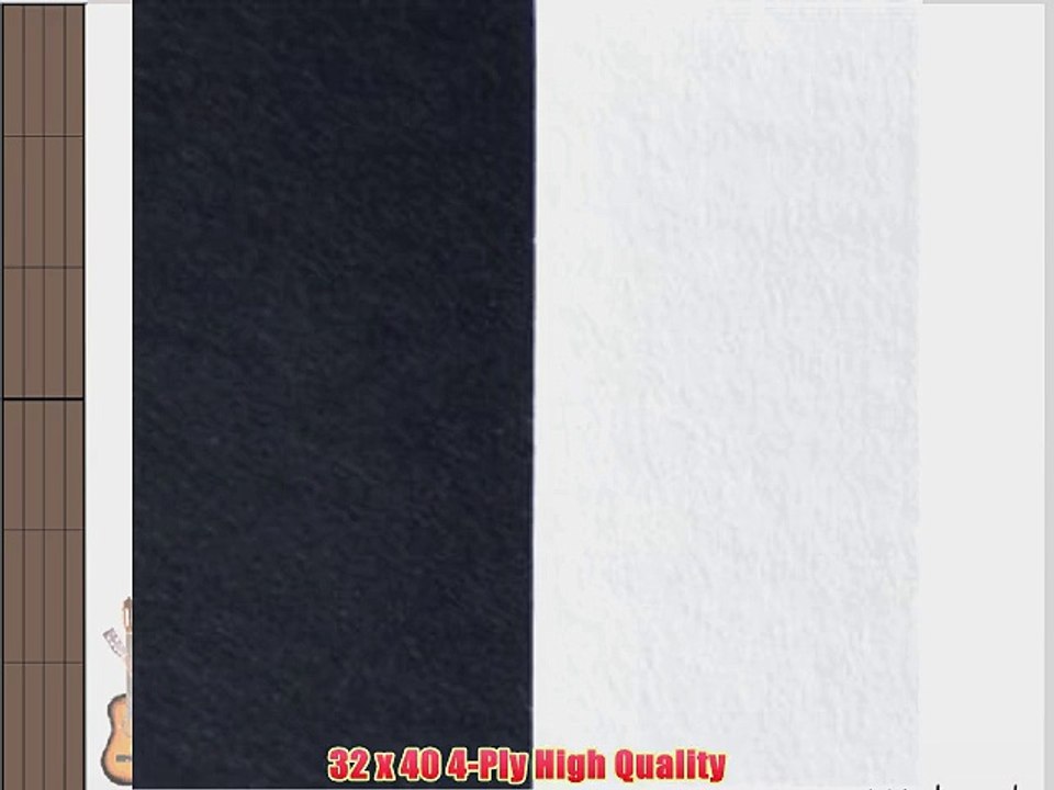 Black and White Full Sheet Mat Board 25 Pack 32 x 40 Cream Core
