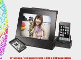 Insignia 8 Digital Photo Frame with Apple iPod Dock - Black