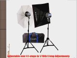 Interfit Photographic EXD200 Digital 400w/s Two Monolight Flash Head Kit with Light Stands