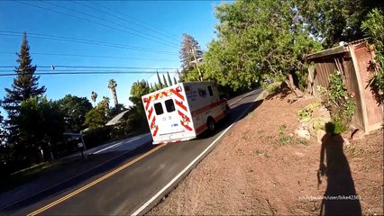 Code 3 Police Escort Ambulance with Child after near drowning