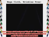 CowboyStudio Premium Mega Cloth Black Backdrop 10 x 12 Feet Wrinkles Free