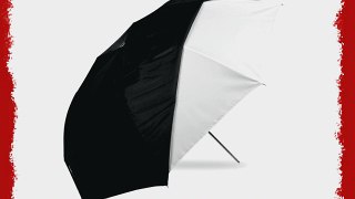 Westcott 2011  43-Inch Optical White Satin Collapsible with Removable Black Cover Umbrella