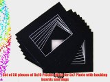 50 Pcs of 8x10 BLACK Picture Mats Mattes Matting for 5x7 Photo   Backing   Bags