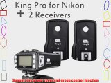 EACHSHOT Pixel King Pro Wireless 1/8000s TTL Flash Trigger with 2 Receivers for Nikon