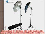 LimoStuido 700 Watt Photo Video Studio Umbrella Lighting Kit two 33 Umbrella Light with Carrying