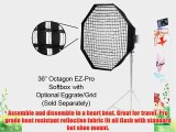 Fotodiox EZ-Pro-36-Oct-CaProStudio Solutions EZ-Pro 36-Inch Octagon Softbox with Soft Diffuser
