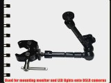 11 Articulating Magic Friction Arm and Crab Clamp Kit for Mounting LCD Monitor LED Panels on