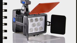 DSTE VL007 Professional 8-LED Video Light Digital Camera Camcorder Photography Lamp Dimmable