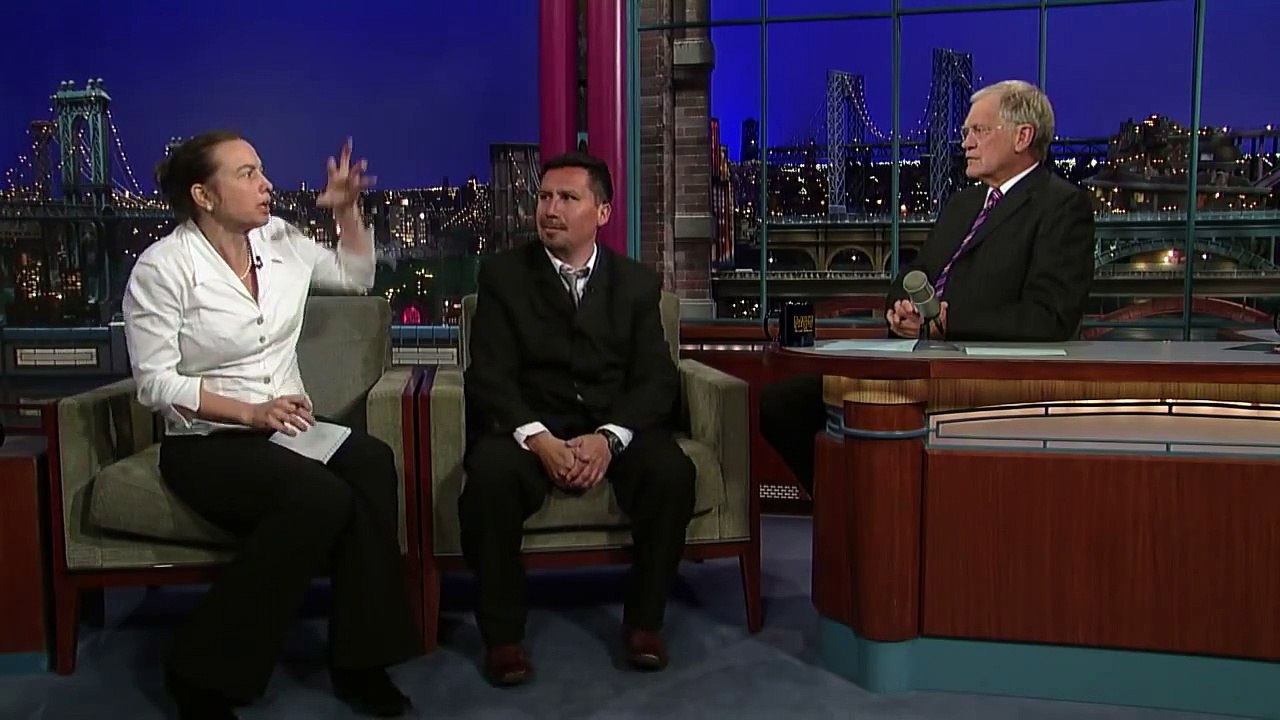 David Letterman - Chilean Miner, Edison Peña