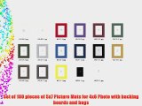 100 Pcs of 5x7 Mix Color Picture Mats Mattes Matting for 4x6 Photo   Backing   Bags