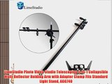 LimoStudio Photo Video Studio Telescoping 5-in-1 Collapsible Multi Reflector Holding Arm with