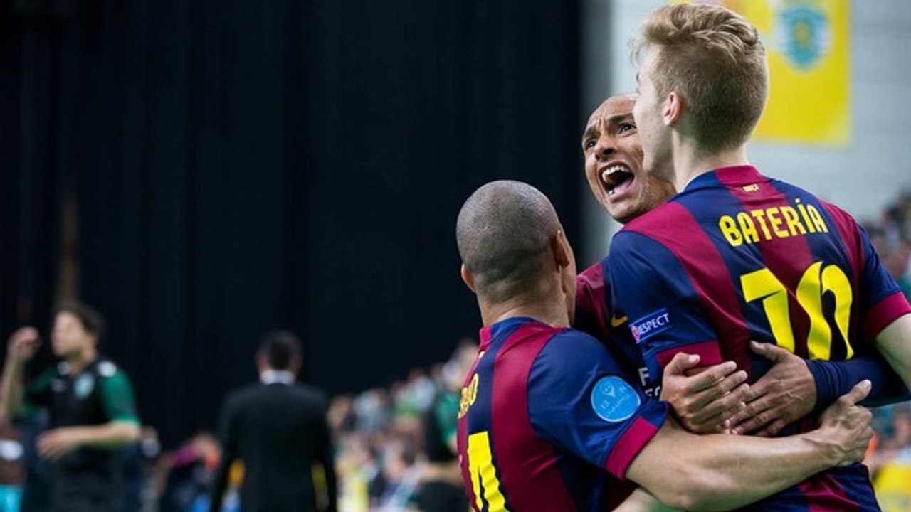 FCB Futbol sala - Sporting Clube - FC Barcelona (3-5)