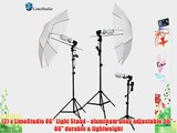 LimoStudio 1000 Watt Photography Studio Umbrella Cool Fluorescent Continuous Lighting Kit Set-