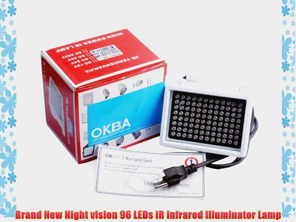 Okeba AC 110V 96 LED ARRAY Light Control Night vision IR Infrared Illuminator Light CCTV Camera