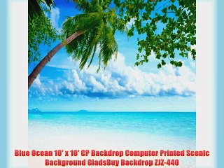 Blue Ocean 10' x 10' CP Backdrop Computer Printed Scenic Background GladsBuy Backdrop ZJZ-440