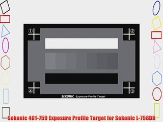 Sekonic 401-759 Exposure Profile Target for Sekonic L-758DR