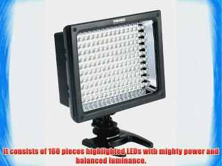 Скачать видео: YONGNUO YN-160S 160 LED Video Light for Canon Nikon Olympus DV Camcorder and Digital SLR Cameras