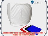 LimoStudio 50 Table Top Photo Soft Box Light Tent Cube - 4 Chroma Key Backdrops AGG318