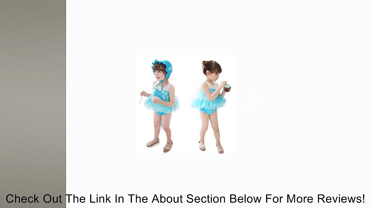 Rorychen Little Girls' Snow Print Swimsuit Cover-Up Set 6 Years Blue Review