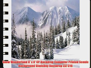 Snow Wonderland 8' x 8' CP Backdrop Computer Printed Scenic Background GladsBuy Backdrop ZJZ-316