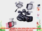 Andoer YONGNUO YN-160 160 LED Video Light with Filters for Camera/Camcorder