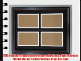 18x24 Walnut Brown Beaded Frame with Black
