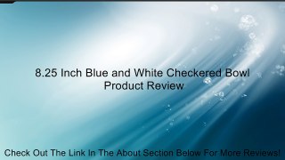 8.25 Inch Blue and White Checkered Bowl Review