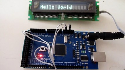 ISE Electronics CU165EBCP-xxx connected to Arduino