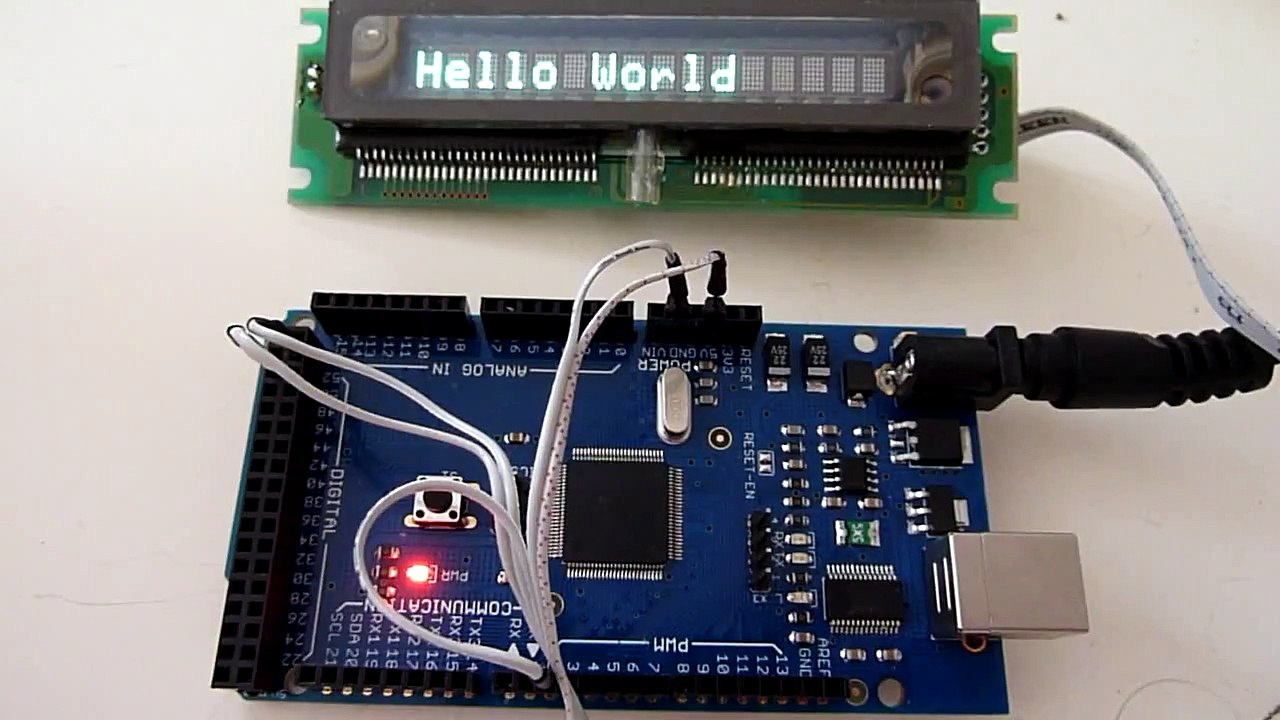 ISE Electronics CU165EBCP-xxx connected to Arduino