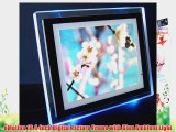 eMotion 10.4-Inch Digital Picture Frame with Blue Ambient Light
