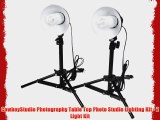 CowboyStudio Photography Table Top Photo Studio Lighting Kit - 2 Light Kit