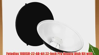 Fotodiox 10DISH-22-AB-kit 22-Inch Pro Beauty Dish Kit with Honeycomb Grid for Alien Bees Strobe