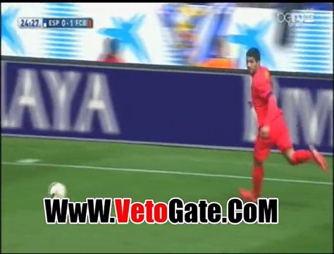 ميسى يتقدم بالهدف الثانى لبرشلونه فى مرمى اسبانيول