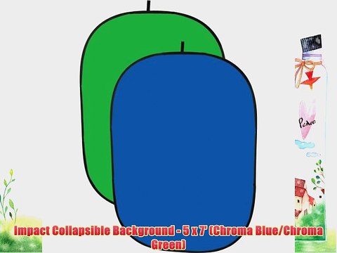 Impact Collapsible Background - 5 x 7' (Chroma Blue/Chroma Green)